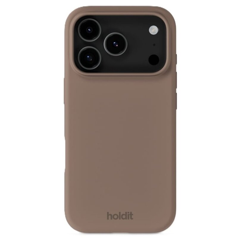 Holdit Silicone Case iPhone 17 Pro Mocha Brown