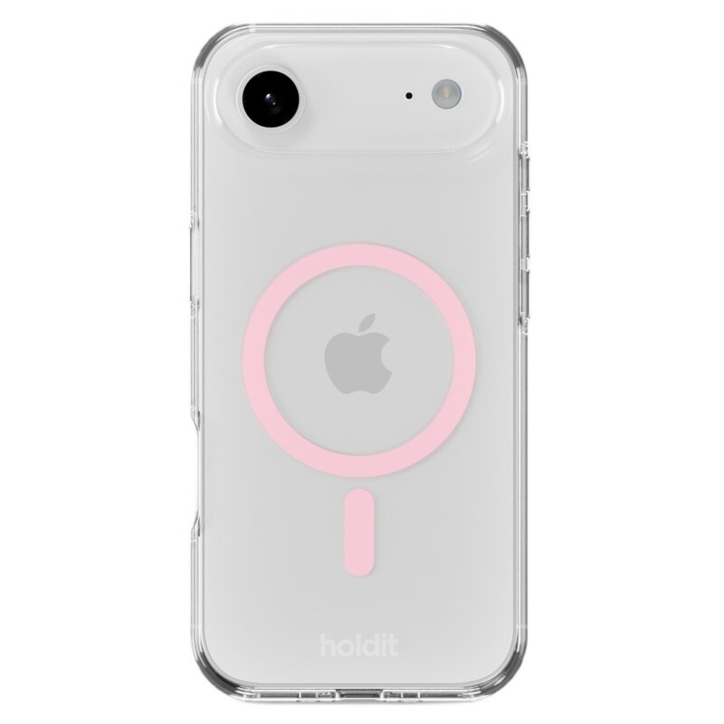 Etui HOLDIT MagSafe do Apple iPhone Air Transparentny (różowy)