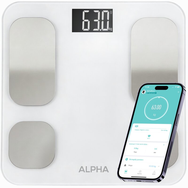 Waga łazienkowa ALPHA Smart Scale 2