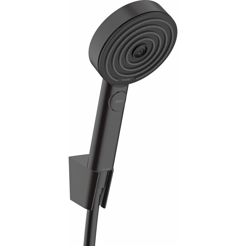 Zestaw prysznicowy natynkowy HANSGROHE Pulsify Select S 105 3jet Relaxation EcoSmart 24306670 Czarny matowy
