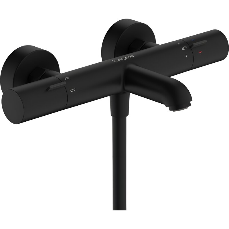 Bateria wannowa natynkowa HANSGROHE Ecostat 13325670 Czarny mat