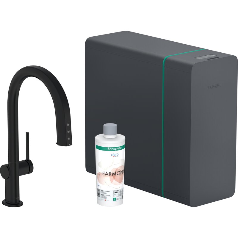 Bateria HANSGROHE Aqittura M91 76836670 z filtrem Czarny mat