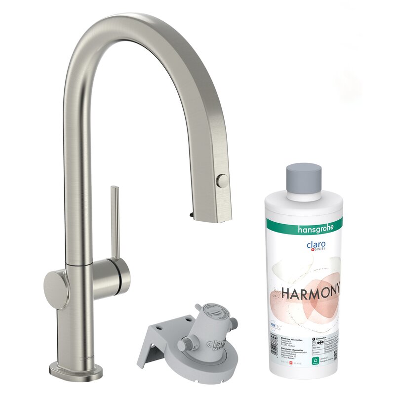 Bateria HANSGROHE Aqittura M91 76800670 z filtrem Stal szczotkowana