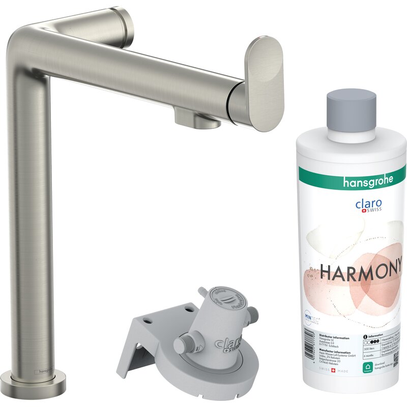 Bateria HANSGROHE Aqittura M91 76802800 z filtrem Stal szczotkowana