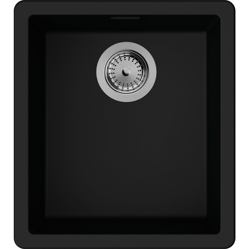 Zlewozmywak jednokomorowy HANSGROHE S52 43349170 Czarny grafitowy 40.6x45.6