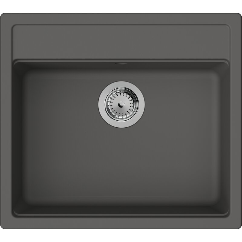 Zlewozmywak jednokomorowy HANSGROHE S52 43359290 Kamienna szarość 57x51
