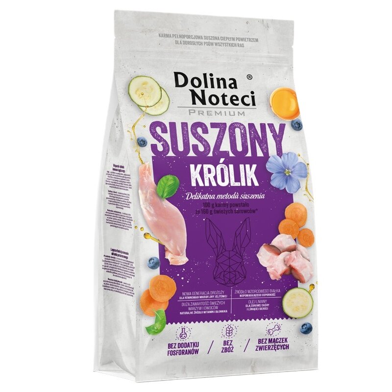 Karma dla psa suszona DOLINA NOTECI Premium Królik 9 kg