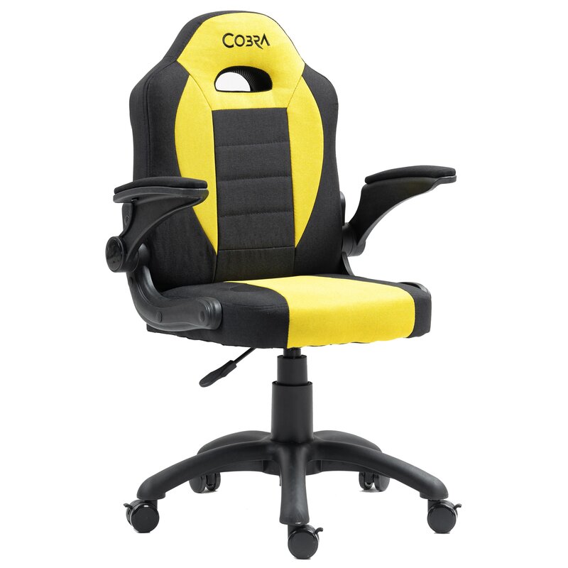 Fotel gamingowy COBRA Junior Pro CRF2302 7.1T Żółto-czarny