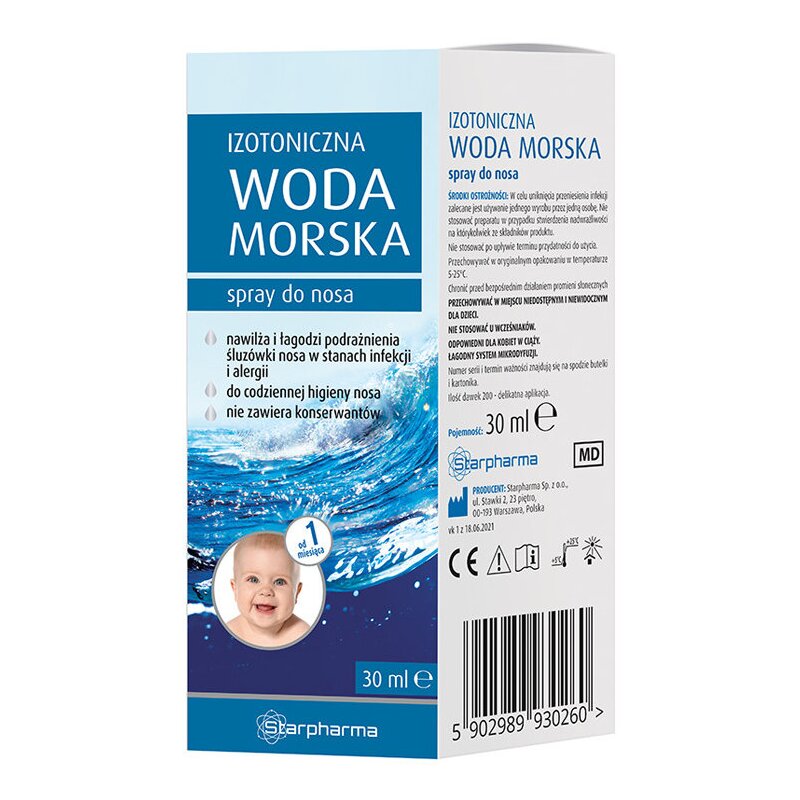 Spray do nosa STARPHARMA Izotoniczna woda morska (30 ml)