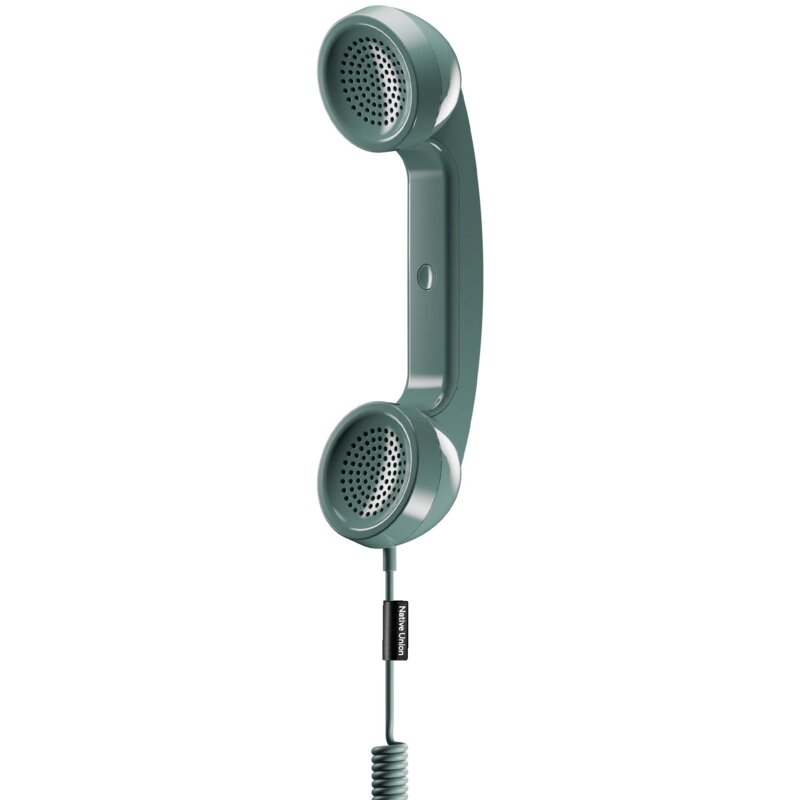 Słuchawka NATIVE UNION Pop Phone USB-C z funkcją odbierania/kończenia połączeń Szaro-zielony