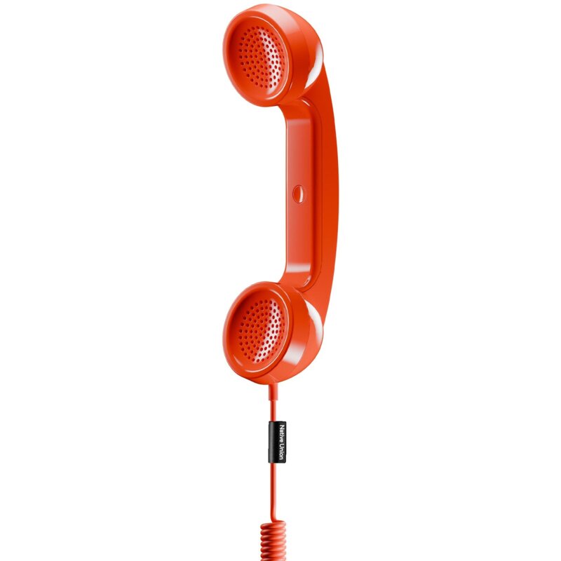 Słuchawka NATIVE UNION Pop Phone USB-C z funkcją odbierania/kończenia połączeń Czerwony