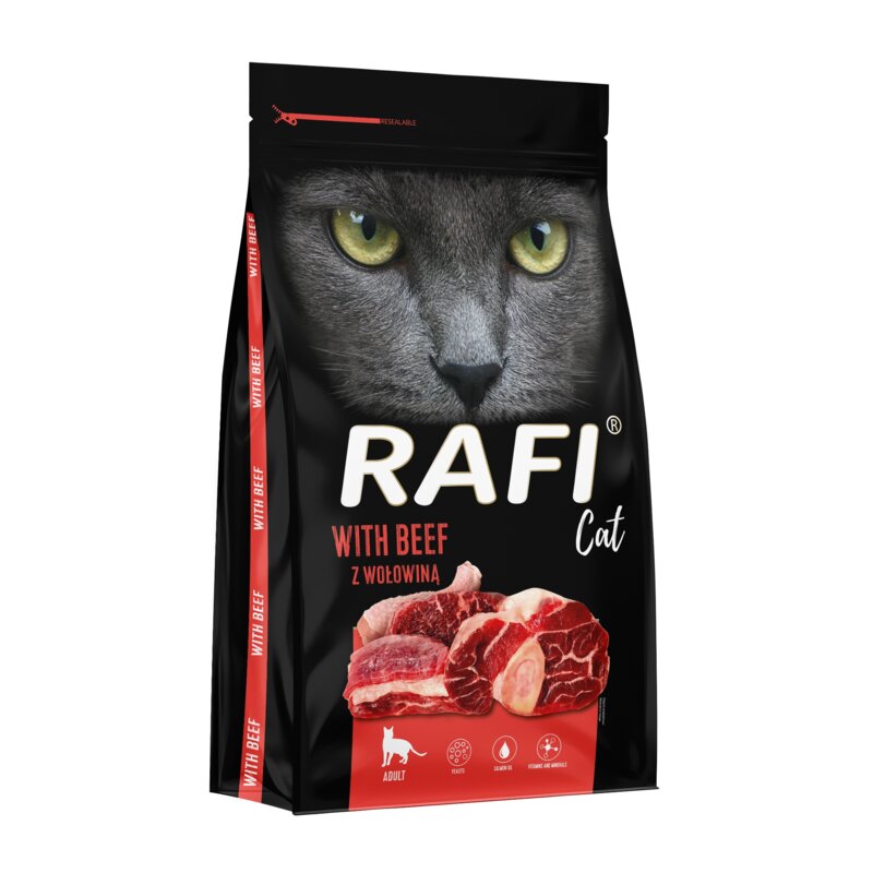 Karma dla kota RAFI Cat z wołowiną 7 kg