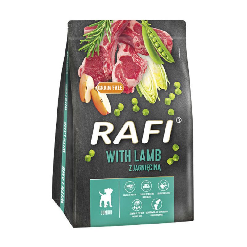 Karma dla psa RAFI Junior z jagnięciną 3 kg