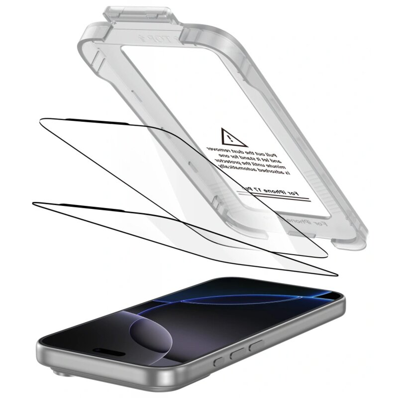 Szkło hartowane TECH-PROTECT Quick Set+ do Apple iPhone 17 Pro Max (2 szt.)