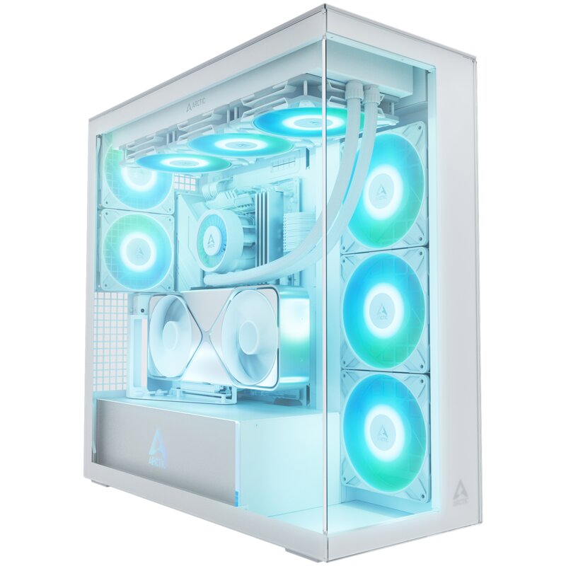 Obudowa ARCTIC Xtender VG White Clear Glass (pionowe mocowanie GPU)