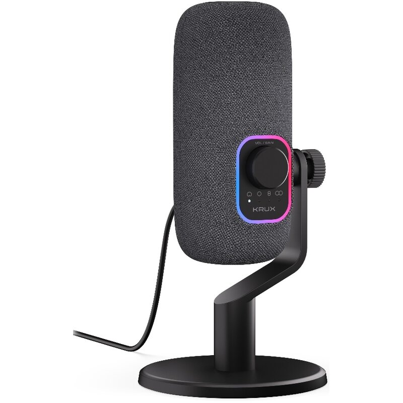 Mikrofon KRUX Empy KRXC017 Dwukierunkowy / Dookólny / Kardioidalny / Stereo