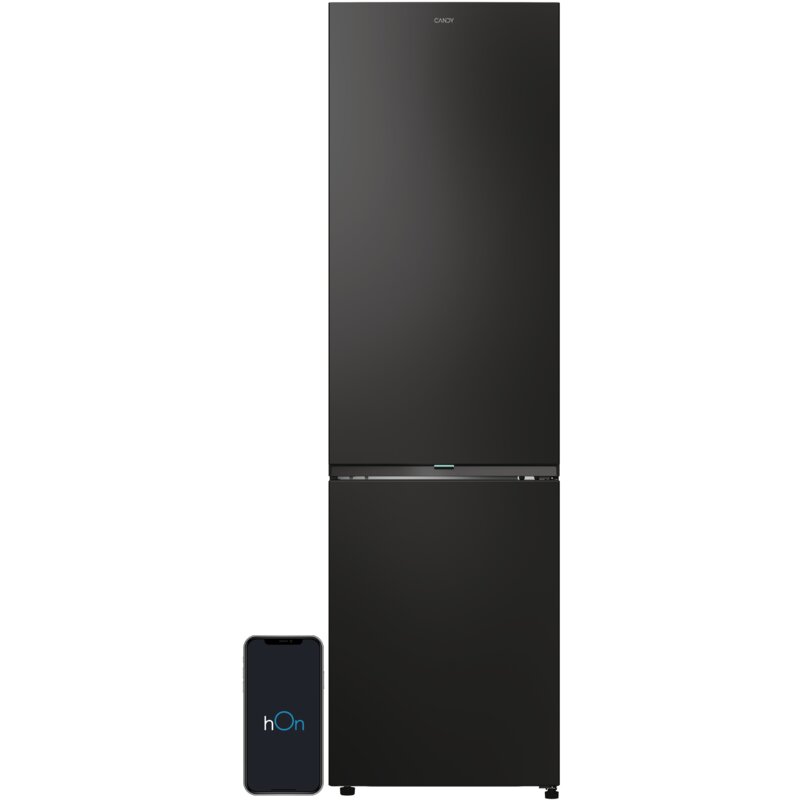 Lodówka CANDY Fresco 500 ECN4CQTEB206 No frost 205cm Czarna