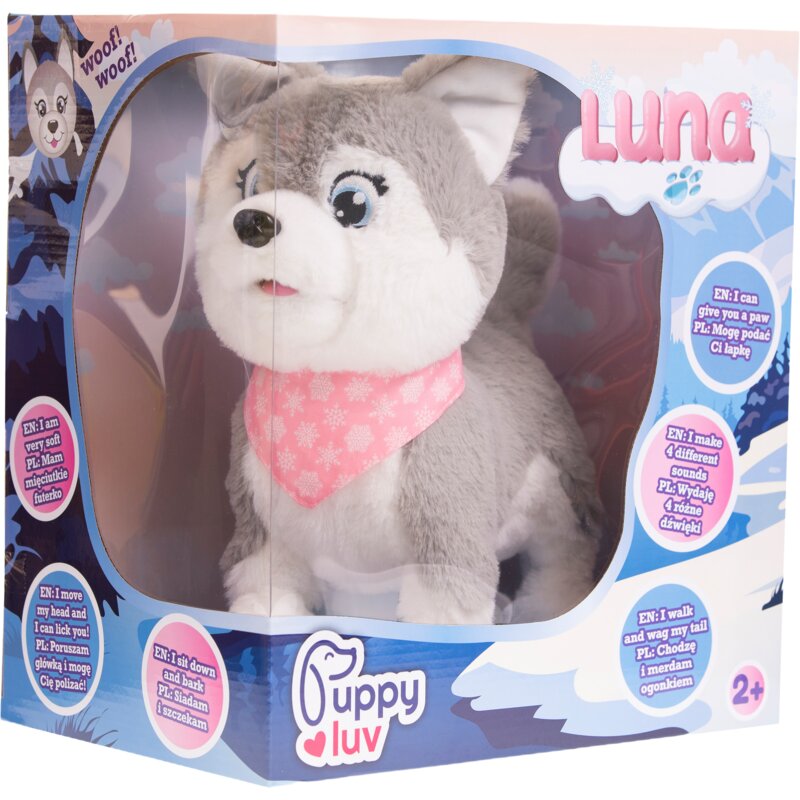 Zabawka interaktywna PUPPY LUV Piesek Luna DKO8277