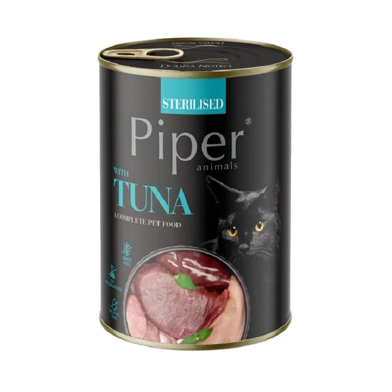 Karma dla kota PIPER Animals Sterilised z tuńczykiem 400 g
