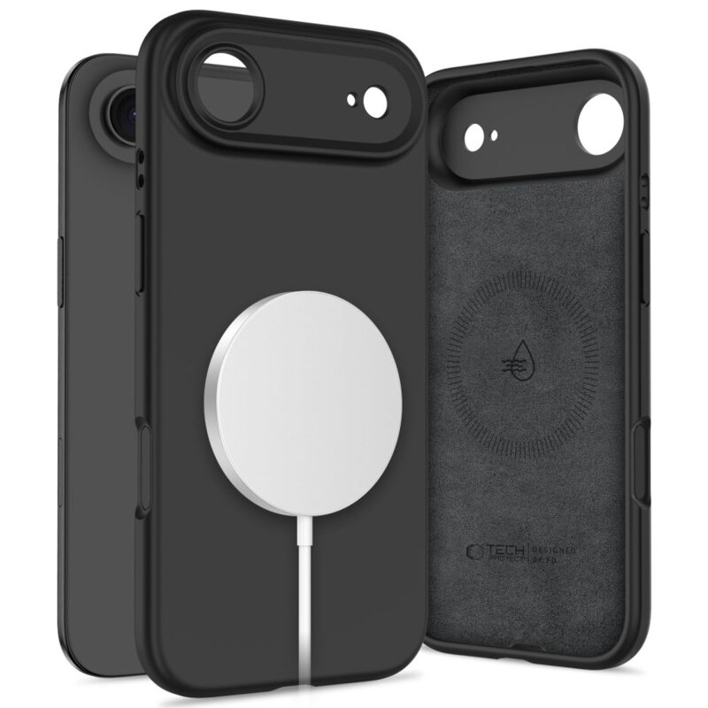 Etui TECH-PROTECT Silicone MagSafe do Apple iPhone Air Czarny