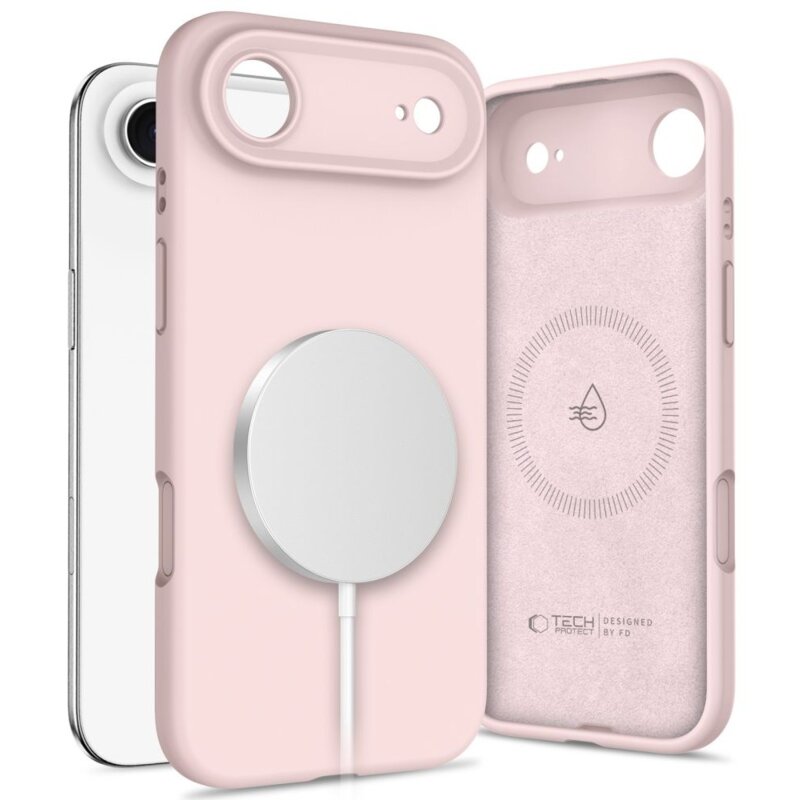 Etui TECH-PROTECT Silicone MagSafe do Apple iPhone Air Różowy