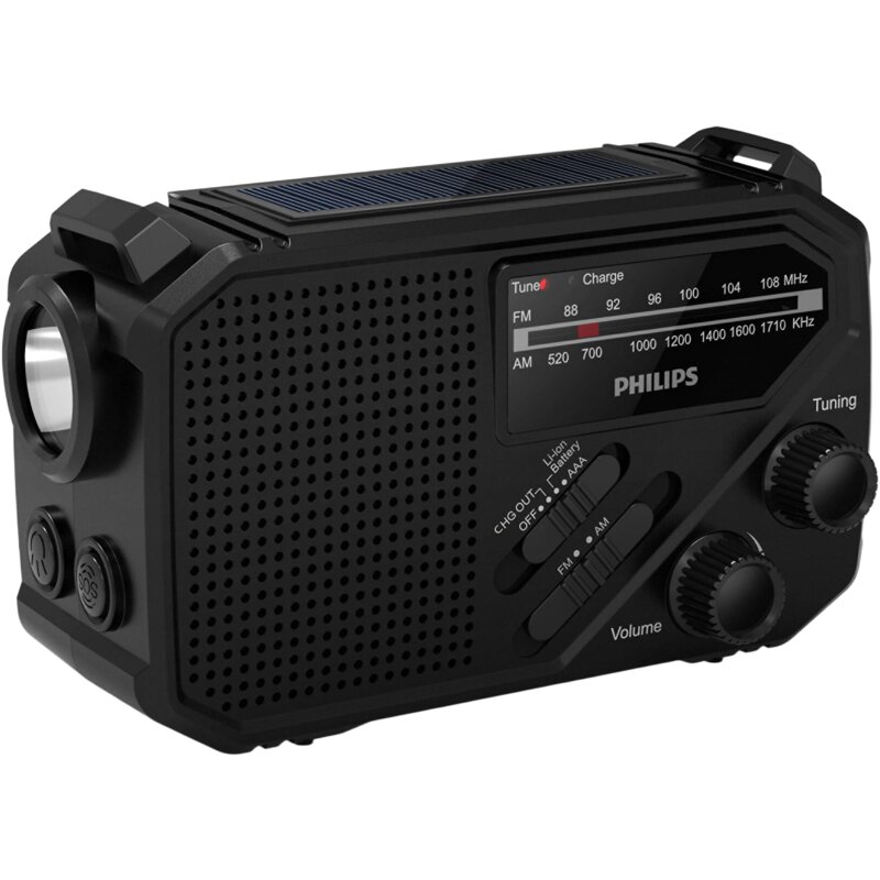 Radio PHILIPS TAR1609/00 Analogowe Przenośne Czarny