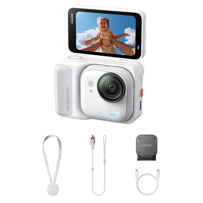 Kamera sportowa INSTA360 Go Ultra Biały, filmy 4K 60FPS, Wi-Fi, Bluetooth