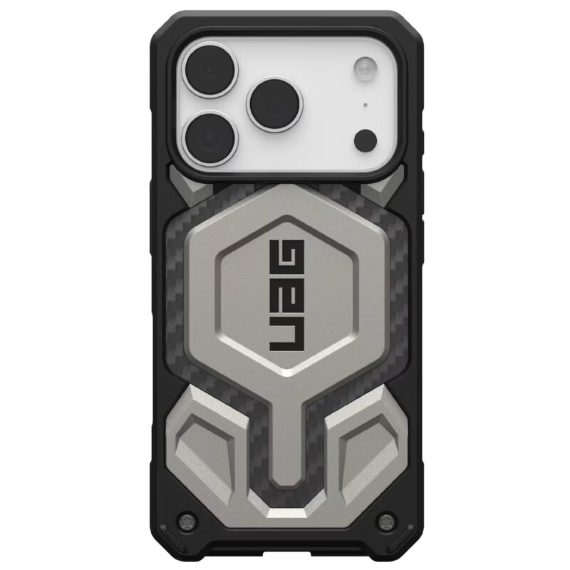 UAG Monarch Pro etui do iPhone 17 Pro MagSafe titanium