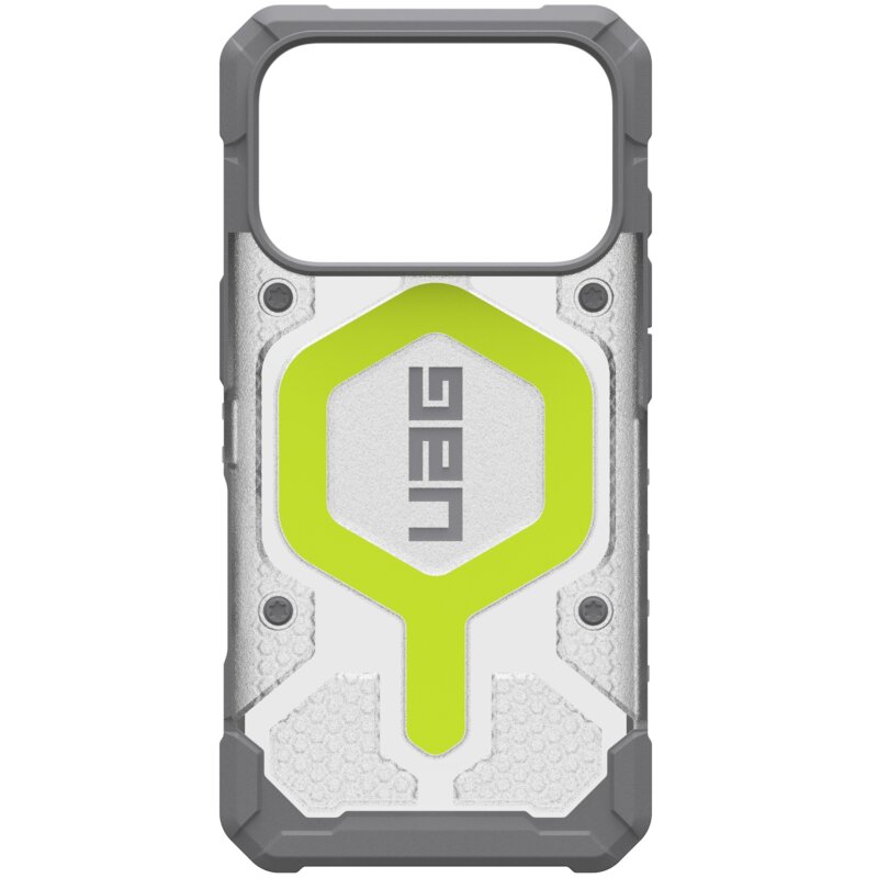 UAG Pathfinder Clear etui do iPhone 17 Pro MagSafe active neon