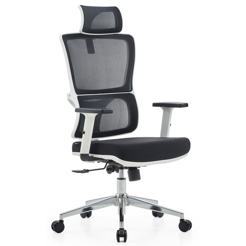Fotel COBRA Office Expert HF701WH Czarno-biały