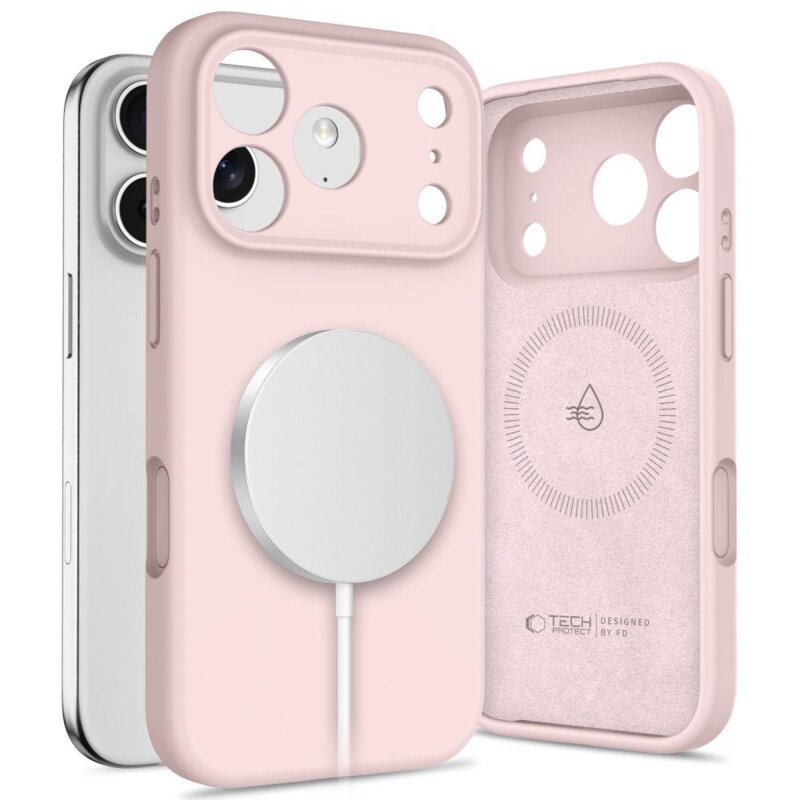 Etui TECH-PROTECT Silicone MagSafe do Apple iPhone 17 Pro Max Różowy