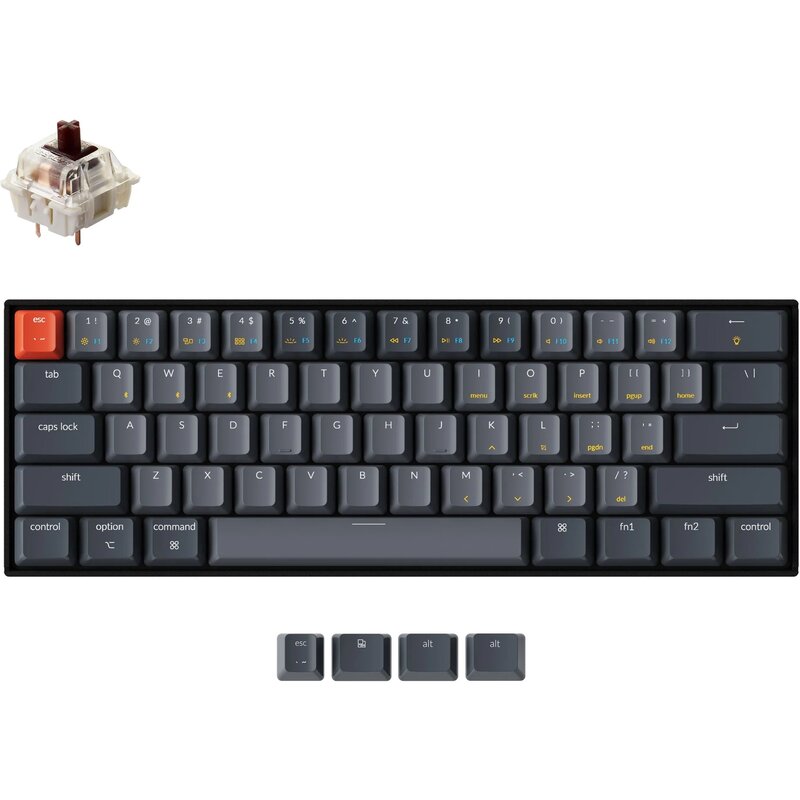 Klawiatura KEYCHRON K12-G3 Wireless Gateron G Pro Brown Czarny