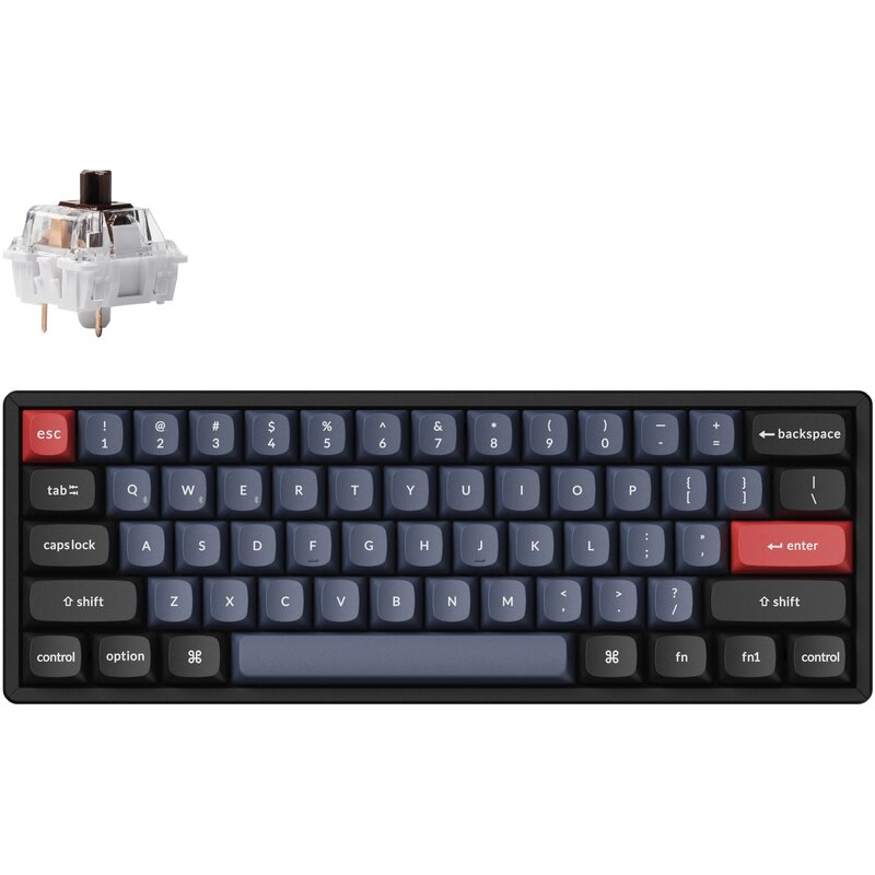 Klawiatura KEYCHRON K12P-J3 Wireless K Pro Brown RGB Czarno-niebieski