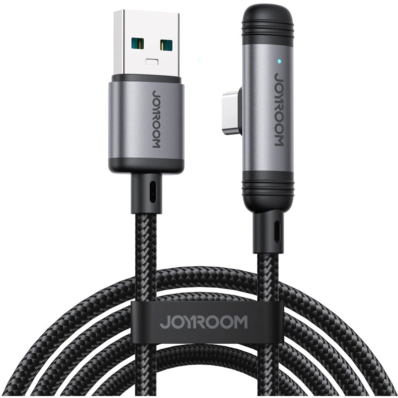 Kabel JOYROOM S-A56 EnjoyX Series 90 USB-A - USB-C 3A 1.2m Czarny