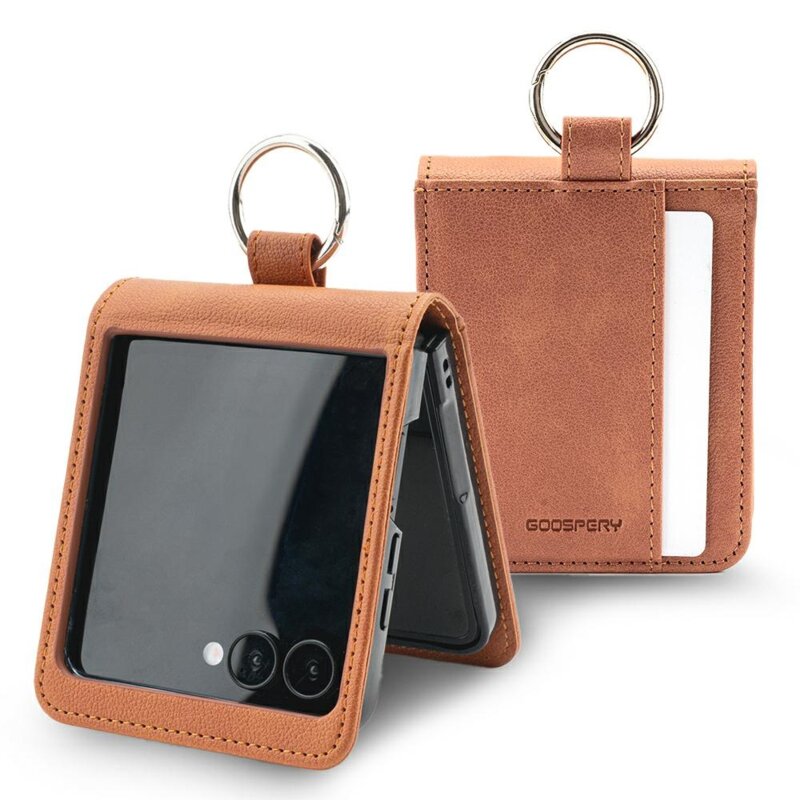 Etui MERCURY Basic Diary do Samsung Galaxy Z Flip 7 Jasnobrązowy