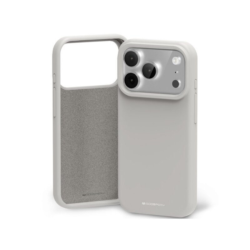 Mercury Silicone do iPhone 17 Pro kamienny