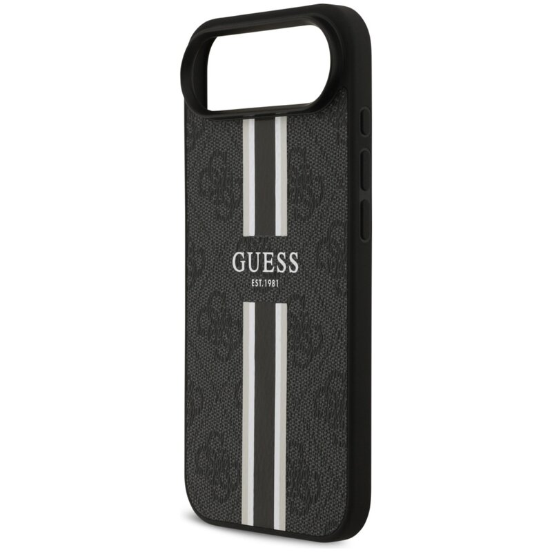 Etui GUESS 4G Printed Stripes MagSafe do Apple iPhone Air Czarny
