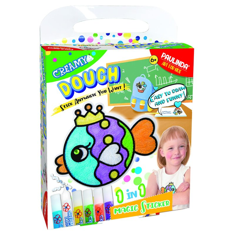 Zestaw kreatywny PAULINDA Creamy Dough Magic Sticker 022-PAU160131-1