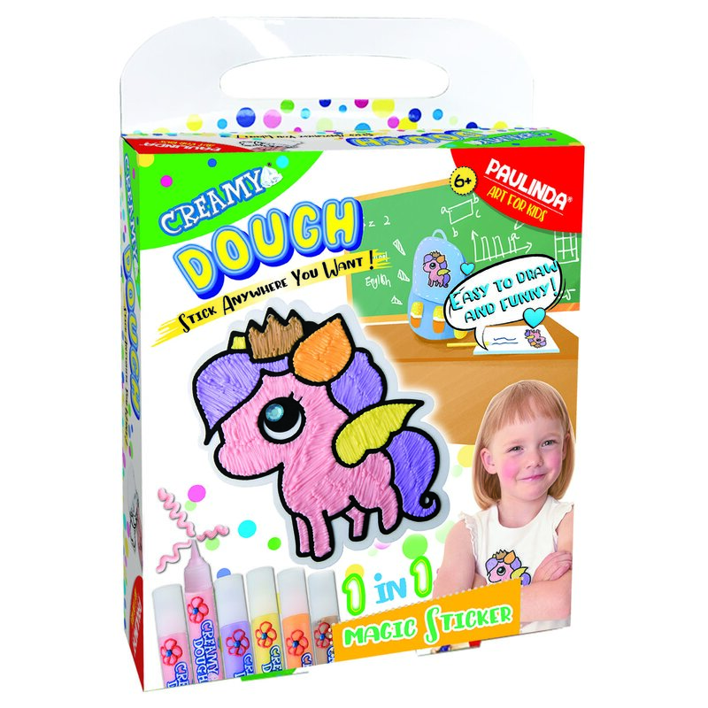 Zestaw kreatywny PAULINDA Creamy Dough Magic Sticker 022-PAU160131-5