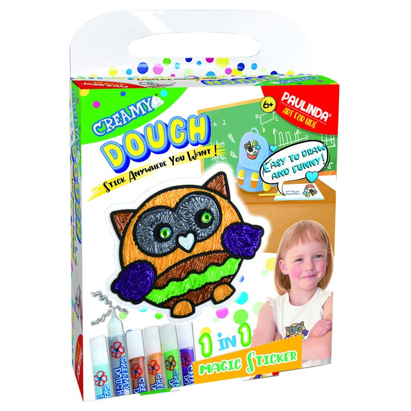 Zestaw kreatywny PAULINDA Creamy Dough Magic Sticker 022-PAU160131-4