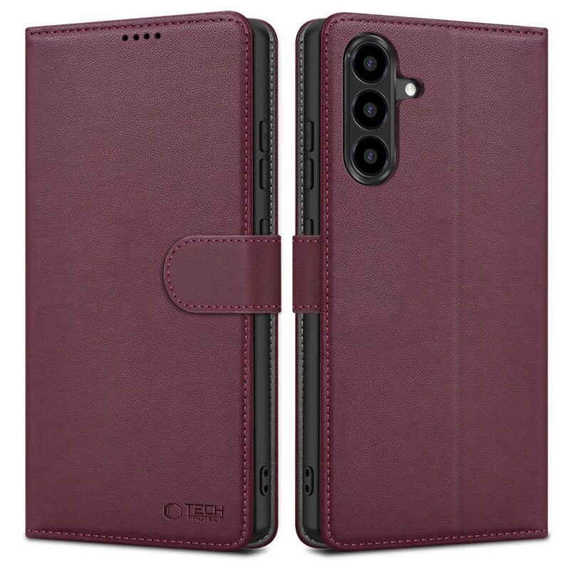 Etui TECH-PROTECT Wallet do Samsung Galaxy A26 5G/A17 4G/5G Bordowy