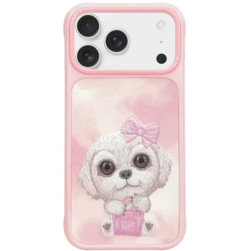 Etui NIMMY Big Eyed Pet 2.0 Dog do Apple iPhone 17 Pro Max Różowy