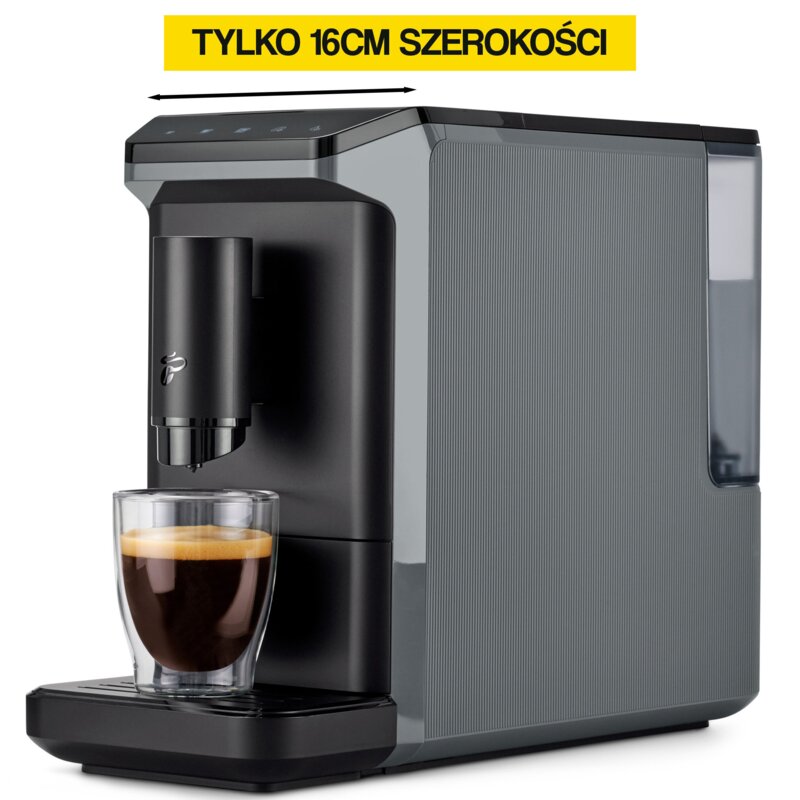 Ekspres TCHIBO Esperto Mini Szary 16 cm szerokości