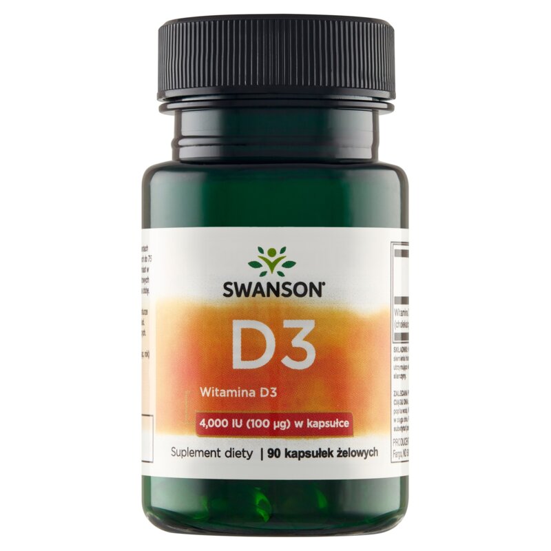 Witamina D3 SWANSON 4000 IU (90 kapsułek)