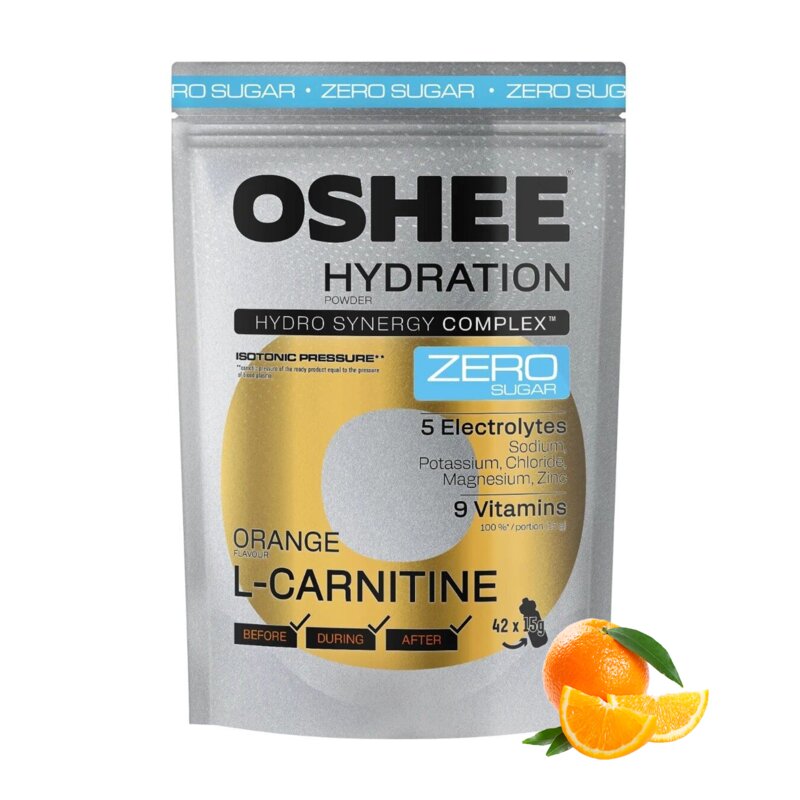 Izotonik OSHEE Hydration Zero Pomarańczowy (630 g)