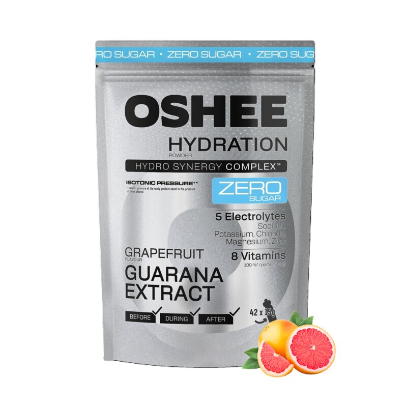 Izotonik OSHEE Hydration Zero Grejpfrutowy (630 g)