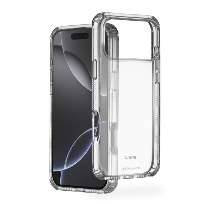 Hama Extreme Protect D3O Anti Yellowing do iPhone 17 Pro Max Przezroczysty