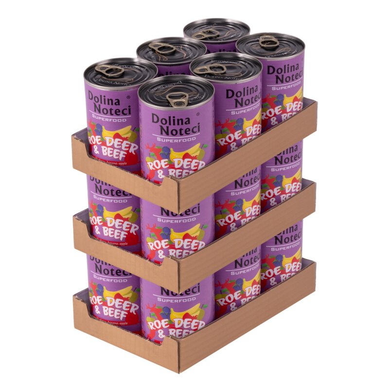 Karma dla psa DOLINA NOTECI Superfood z sarną i wołowiną 18 x 400 g