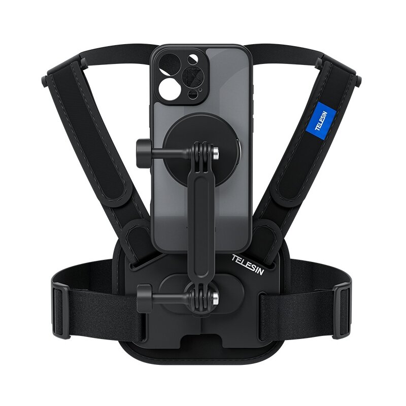 Uprząż piersiowa TELESIN P2-CGP-01 Czarny do Apple iPhone 16 Pro