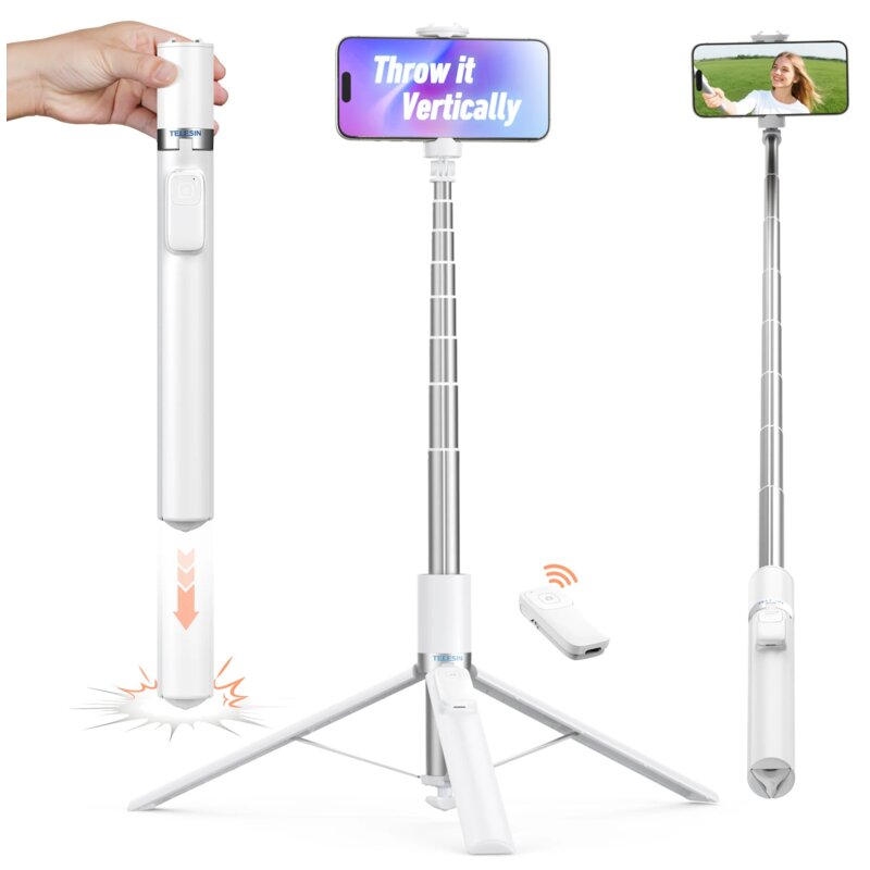 Uchwyt selfie TELESIN P1-TSS-002 Biały